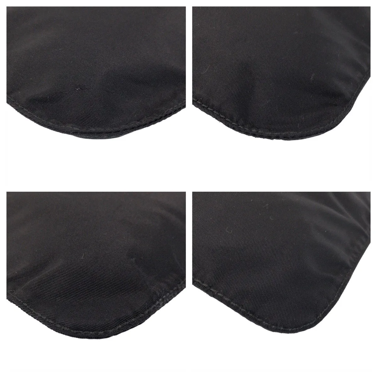 PRADA Shoulder Bag Nylon black Shoulder Bag Messenger bag Test Triangle With logo Women Used