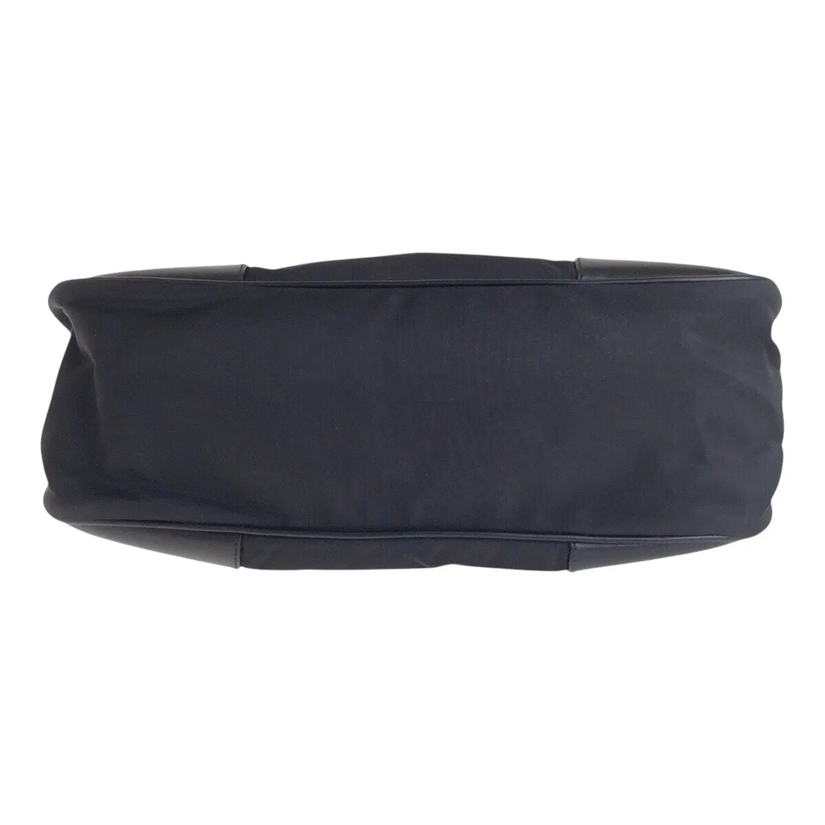 PRADA Shoulder Bag Nylon Black SilverMetal Shoulder Bag accessory pouch Test Triangle With logo Women Used