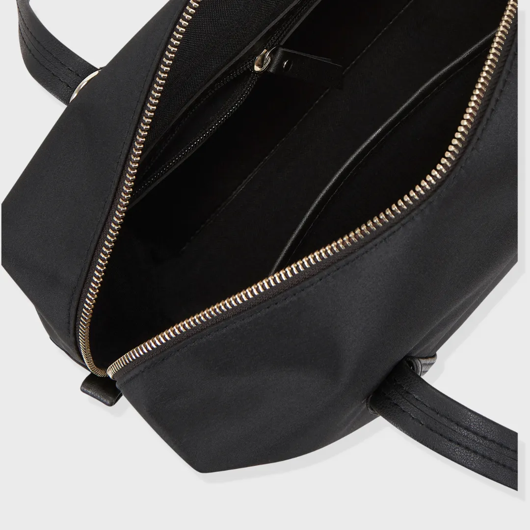 ROME NYLON HAND AND SLING BAG BLACK