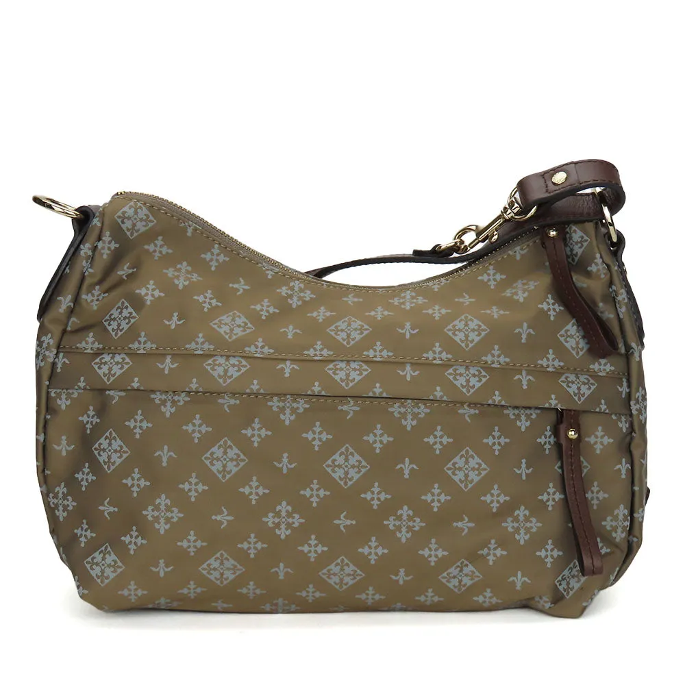 russet Shoulder Bag Nylon, Leather Brown Women Used