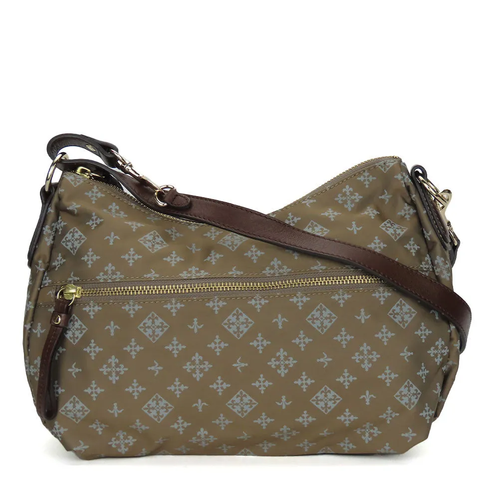 russet Shoulder Bag Nylon, Leather Brown Women Used