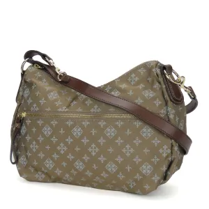 russet Shoulder Bag Nylon, Leather Brown Women Used