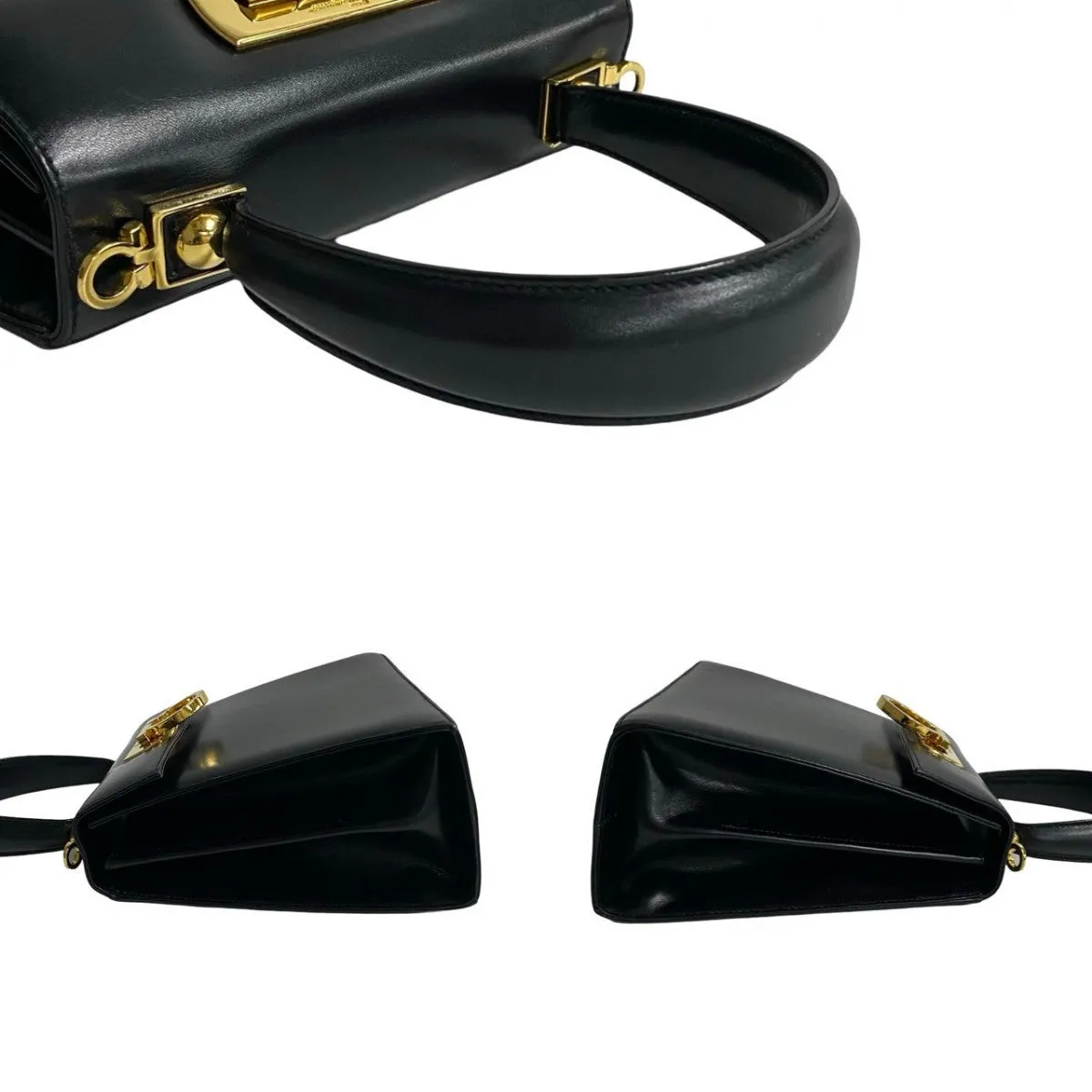 Salvatore Ferragamo Shoulder Bag Calfskin black