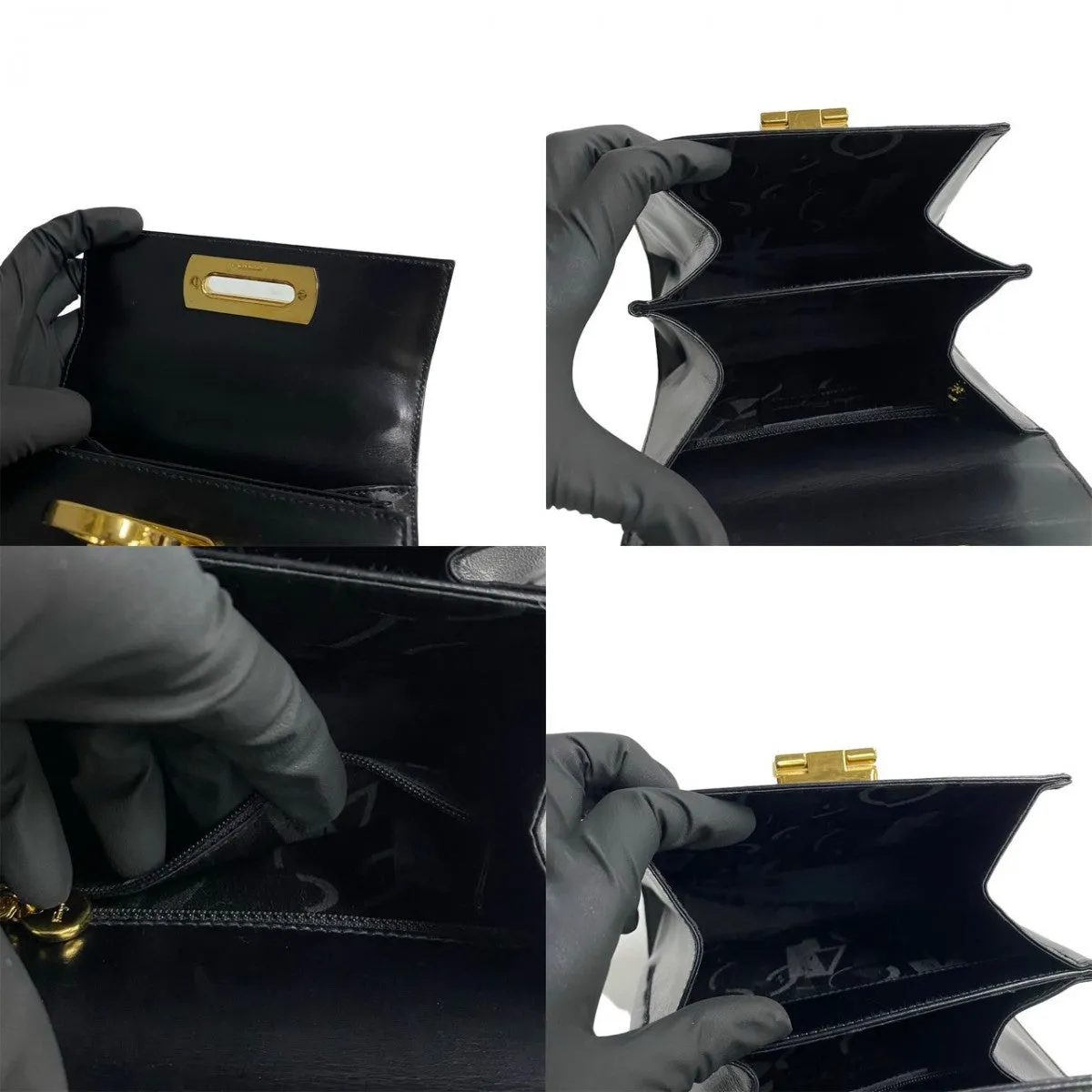 Salvatore Ferragamo Shoulder Bag Calfskin black
