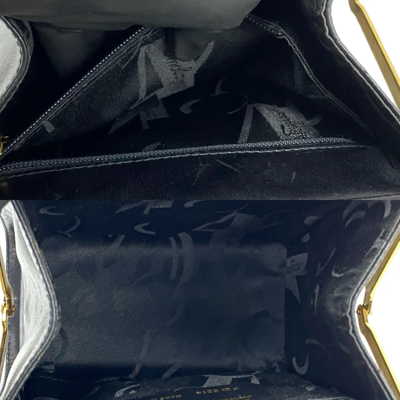 Salvatore Ferragamo Shoulder Bag leather black Vara ribbon Women Used