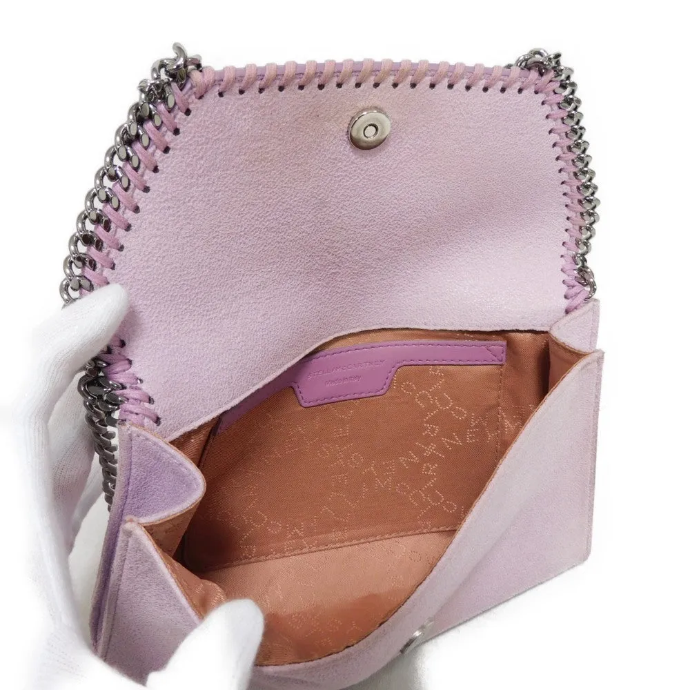 Stella McCartney Shoulder Bag 581238 W9132 5310 polyester lilac Shaggy Fabric Falabella Wallet Crossbody Women Used