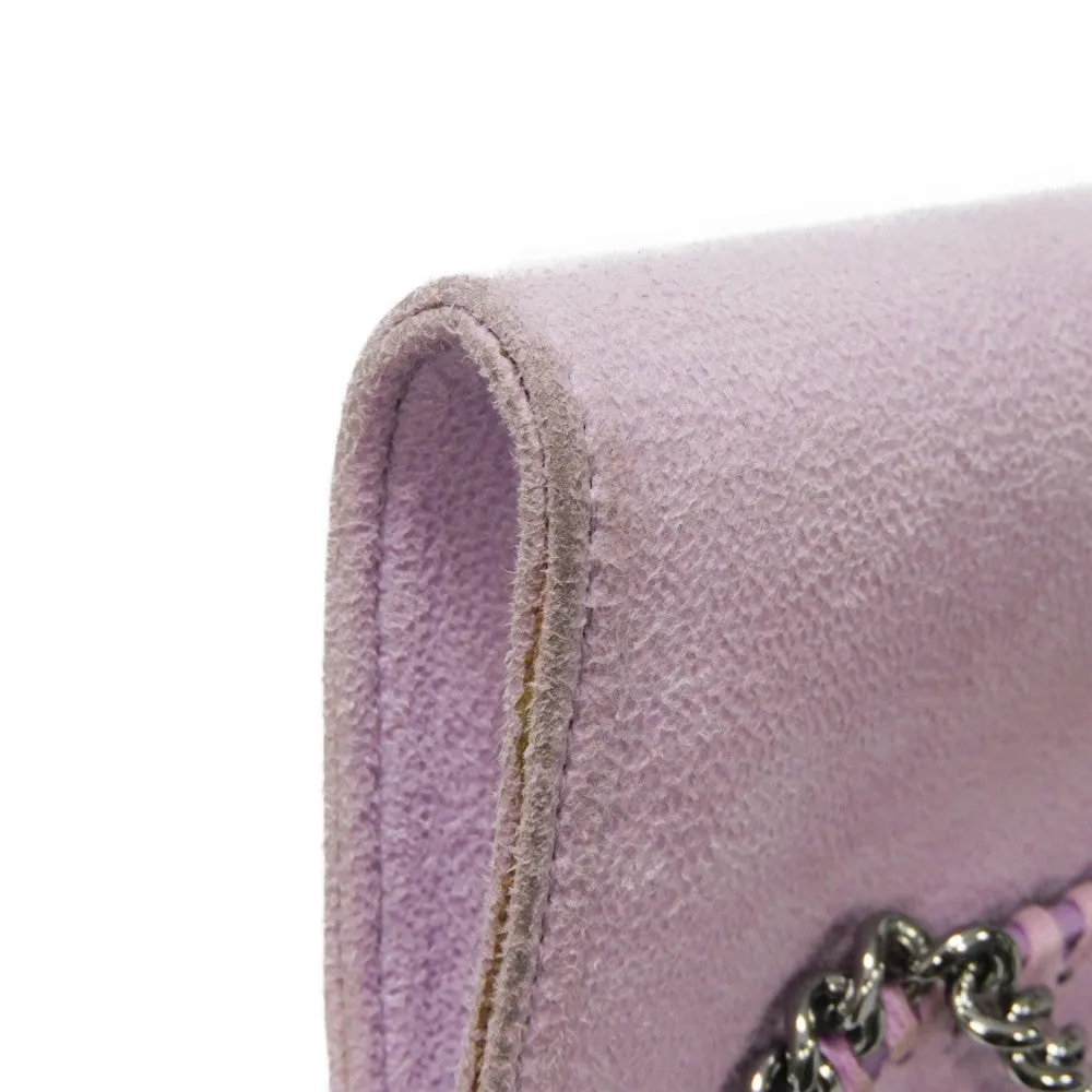 Stella McCartney Shoulder Bag 581238 W9132 5310 polyester lilac Shaggy Fabric Falabella Wallet Crossbody Women Used