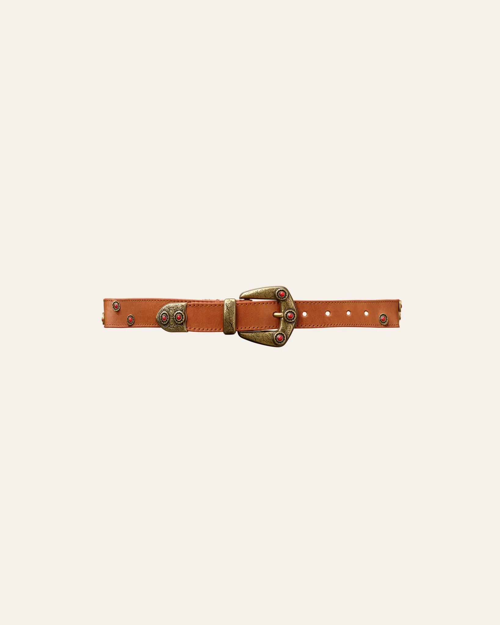 STUD Belt Nutmeg Gold