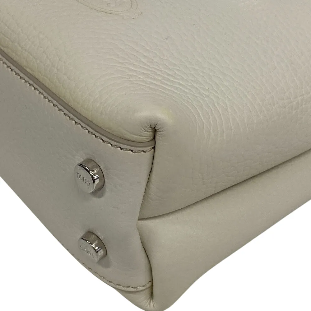 TOD'S Shoulder Bag XBWAPAA9100QNK9P09 leather cream Timeless Women Used