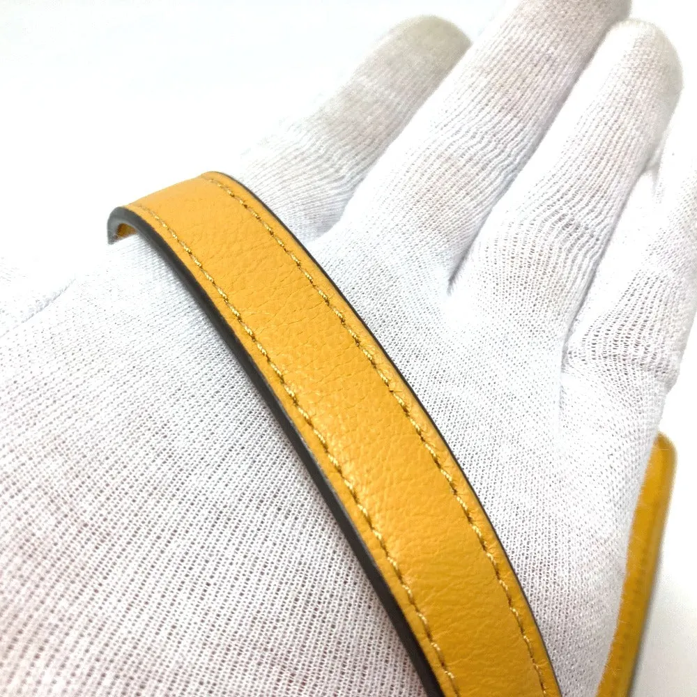 Tory Burch Shoulder Bag Lamb leather yellow logo Women Used