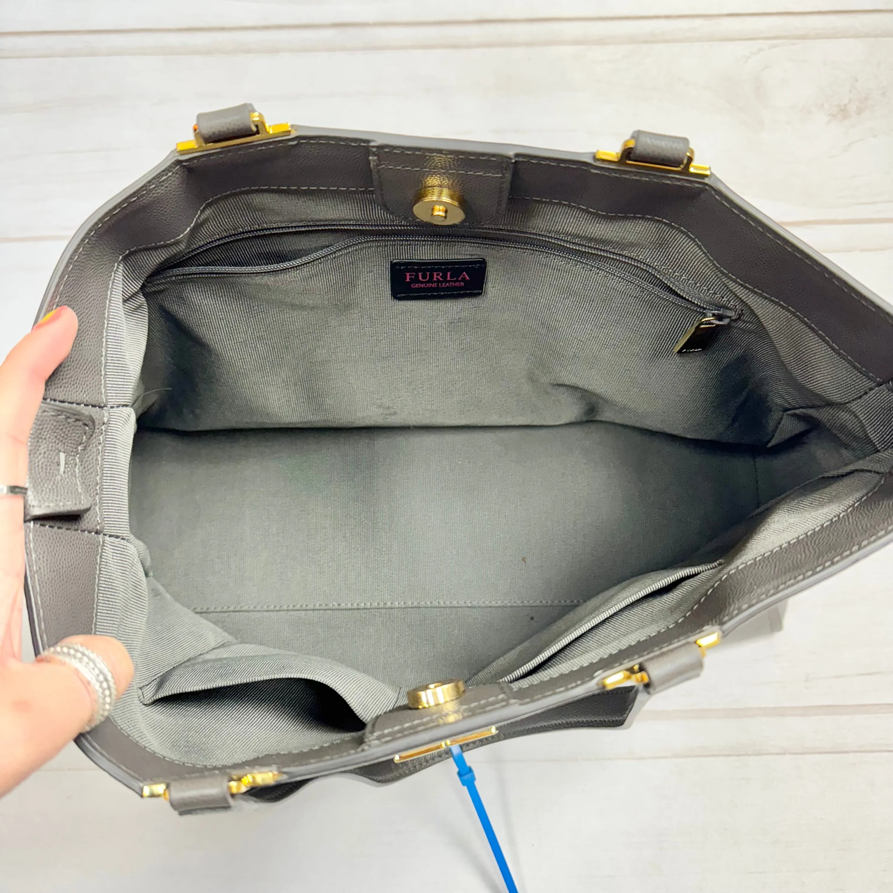 Tote Designer By Furla, Size: Large
