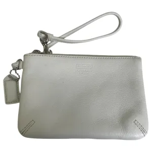 Wristlet Designer By Coach In Cream, Size:Small