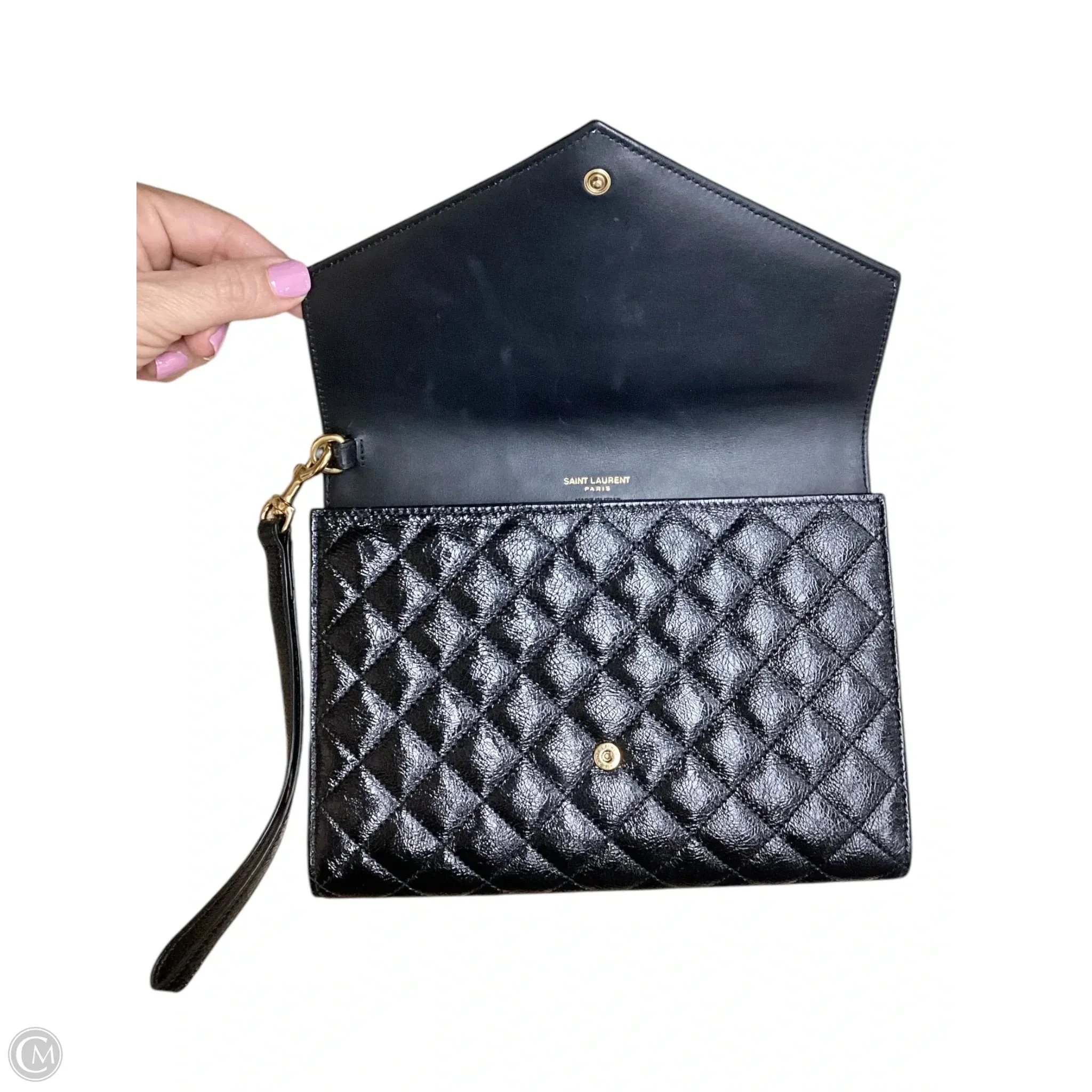Wristlet Luxury Designer By Yves Saint Laurent, Size: Medium