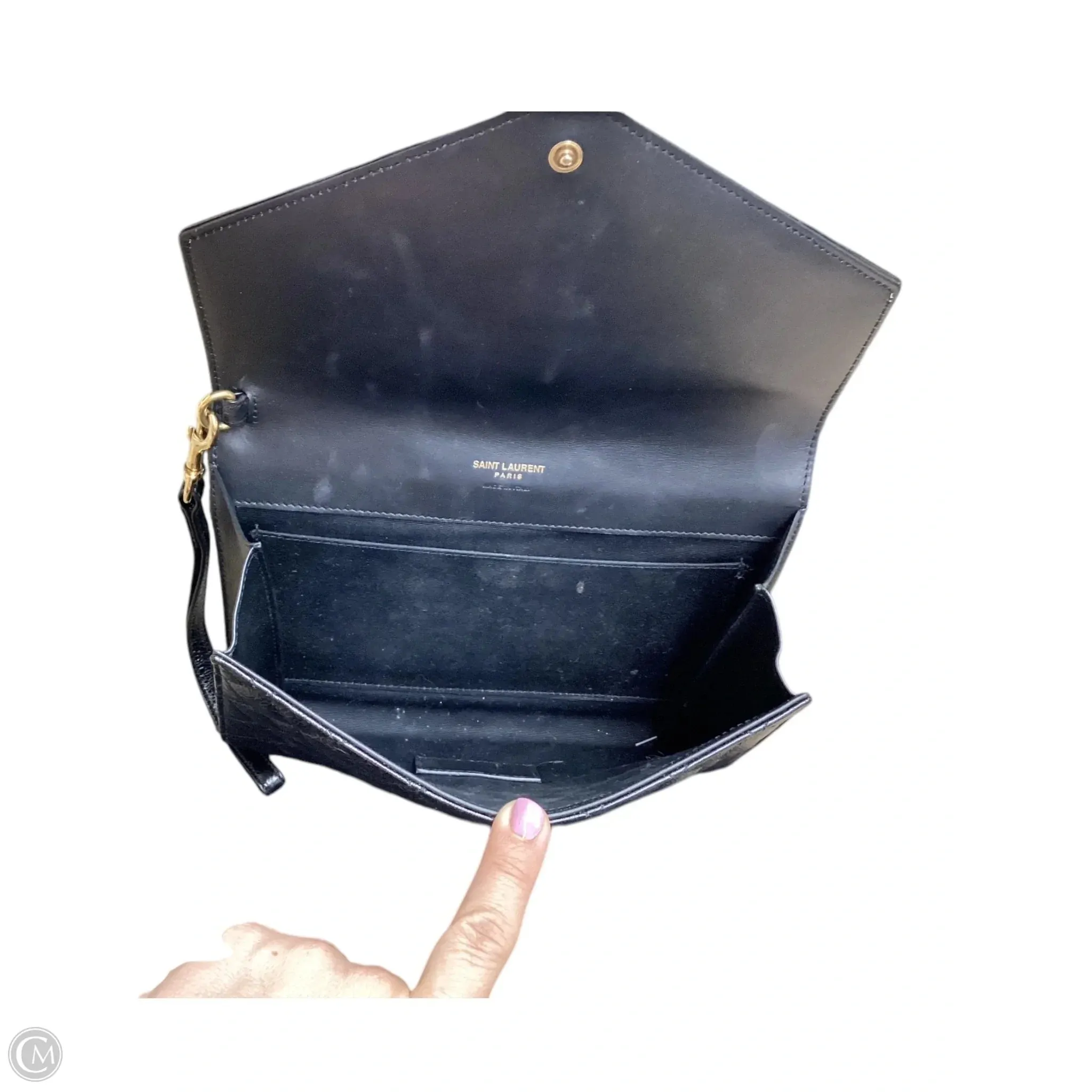 Wristlet Luxury Designer By Yves Saint Laurent, Size: Medium