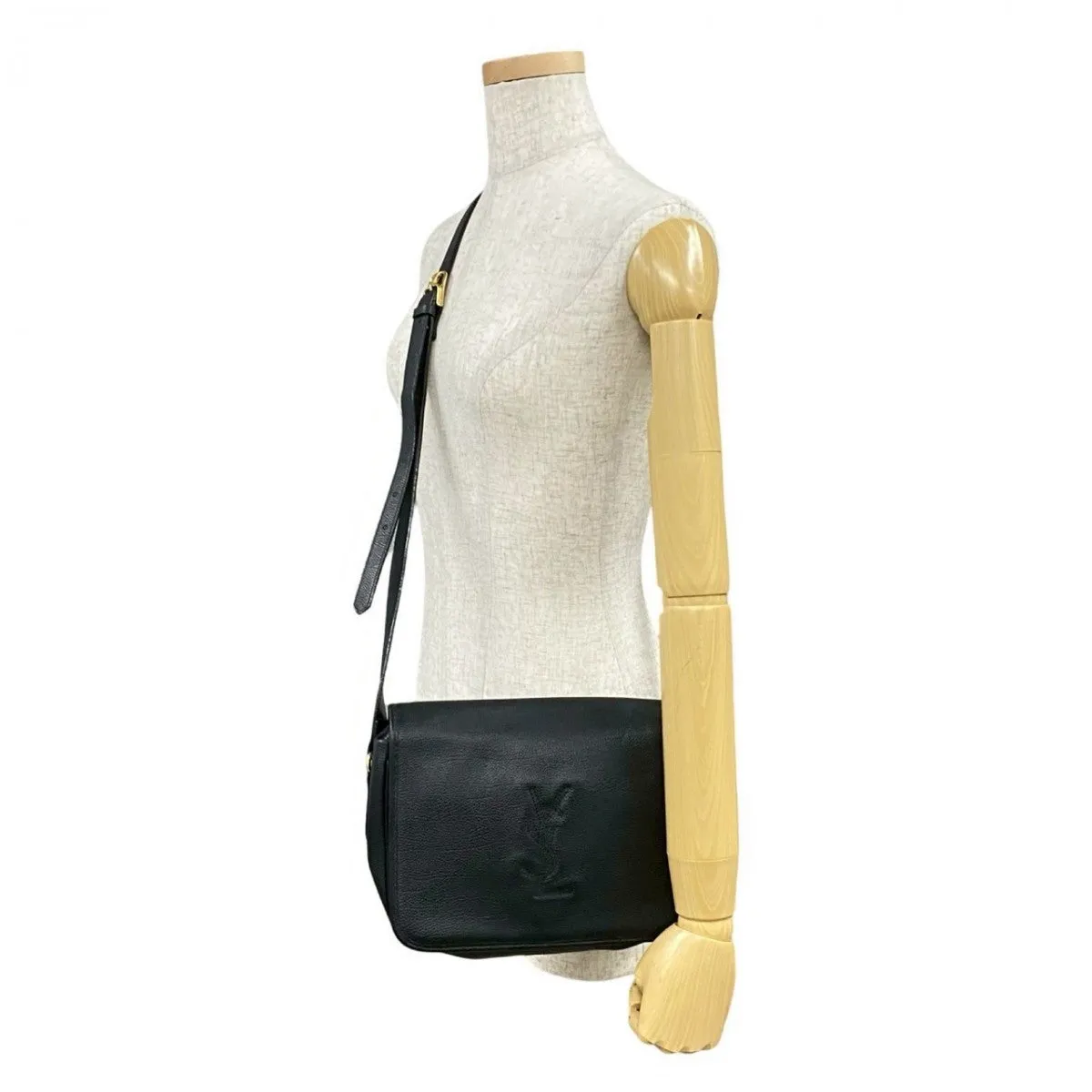 YVES SAINT LAURENT Shoulder Bag leather black