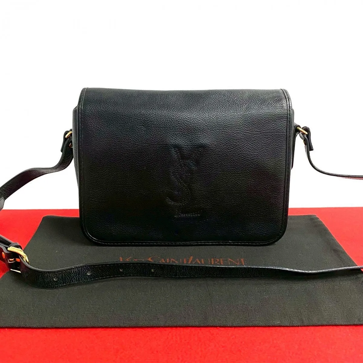 YVES SAINT LAURENT Shoulder Bag leather black